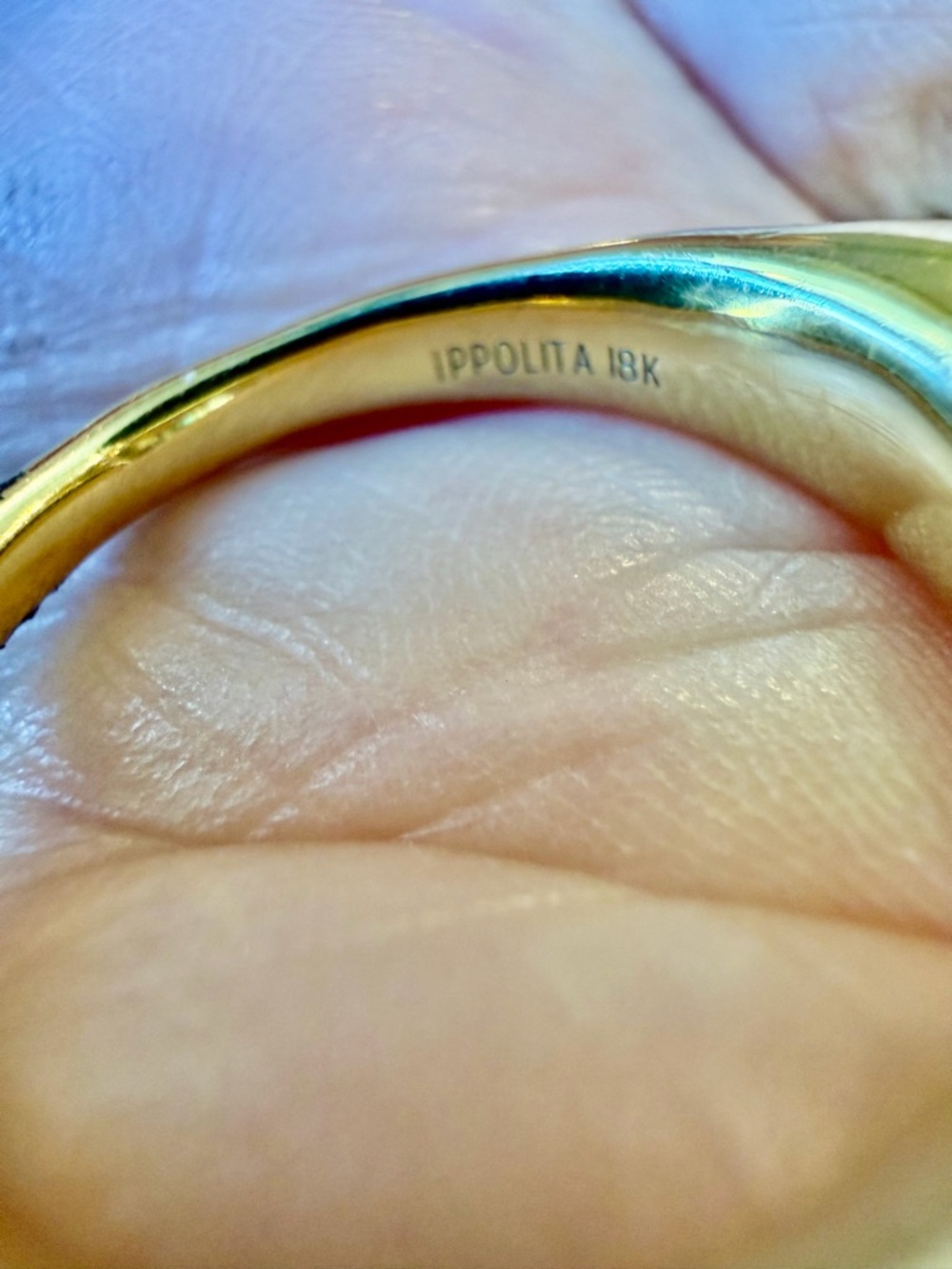 Ippolita 18 karat gold and turquoise ring - Picture 5 of 9